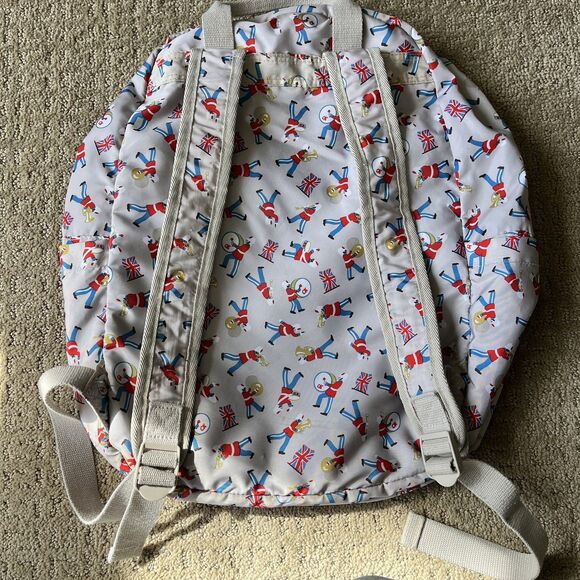Cath Kidston Foldaway Packable Backpack Rucksack London Guards Band Union Jack main image 7